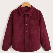 قميص بجيب امامي بأزرار للنهاية