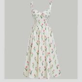 فستان كامي شامل طباعة