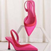 حذء كعب عالي ستان باصابع قدم مدبب